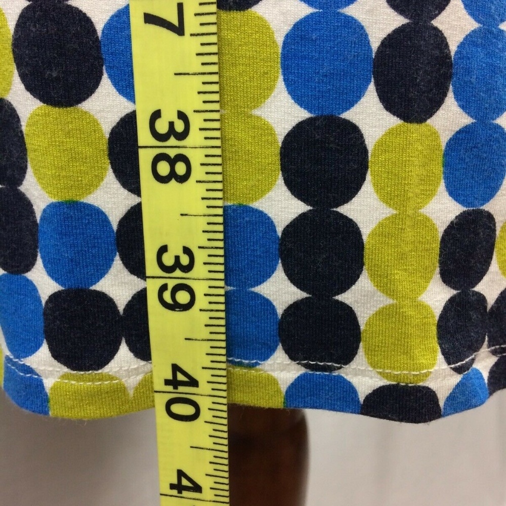 Polka Dot, Blue Green, Full Wrap Dress, Tie Waist - Picture 7 of 8